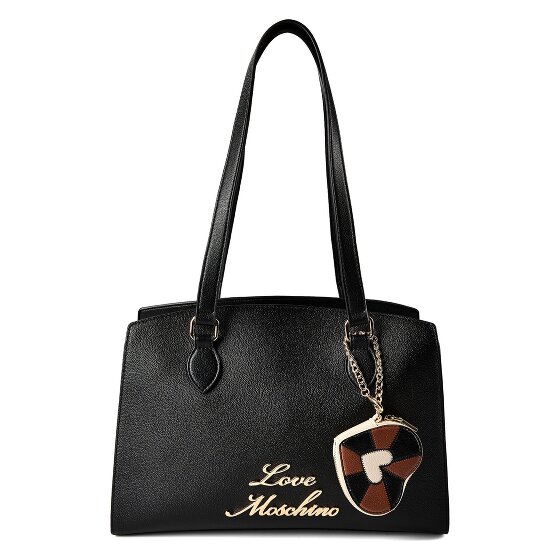 Love Moschino Heart Charm Schultertasche Leder 35 cm