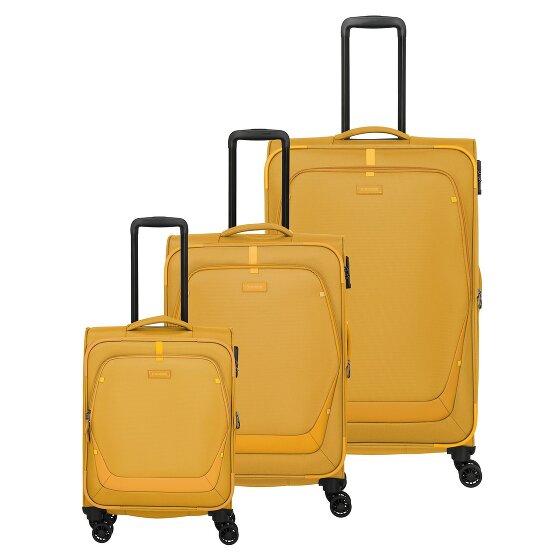 Travelite Umbria 4 Rollen Kofferset 3-teilig mit Dehnfalte