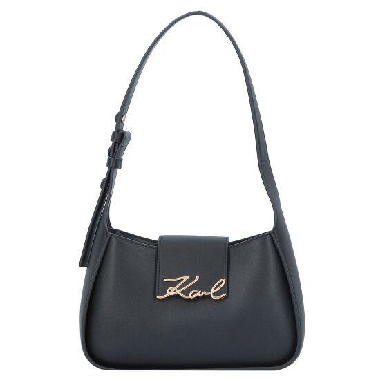Karl Lagerfeld Signature Schultertasche Leder 24 cm