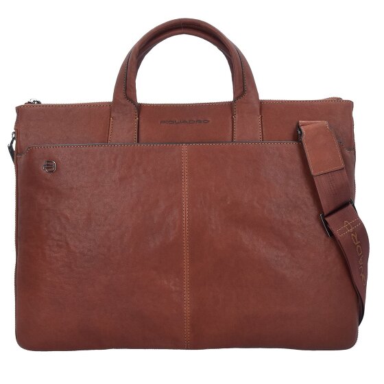 Piquadro Black Square Aktentasche Leder 42 cm Laptopfach