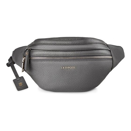 Lazarotti Bologna Leather Double-Zip Gürteltasche Crossbody Leder 25 cm