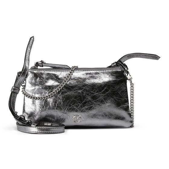 PINKO Double Mini Clutch Tasche Leder 20 cm