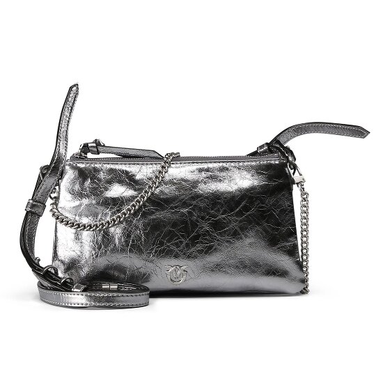 PINKO Double Mini Clutch Tasche Leder 20 cm