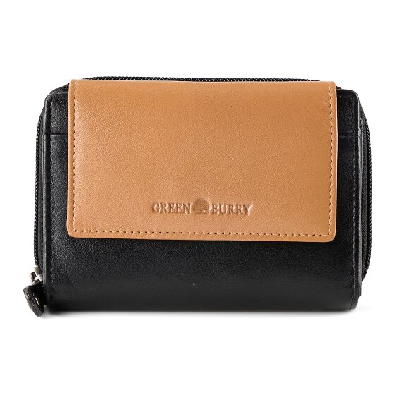 Greenburry Nappa Geldbörse RFID Schutz Leder 14 cm