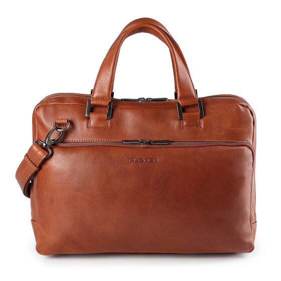 Plevier Vintage Larry Aktentasche Leder 40 cm Laptopfach
