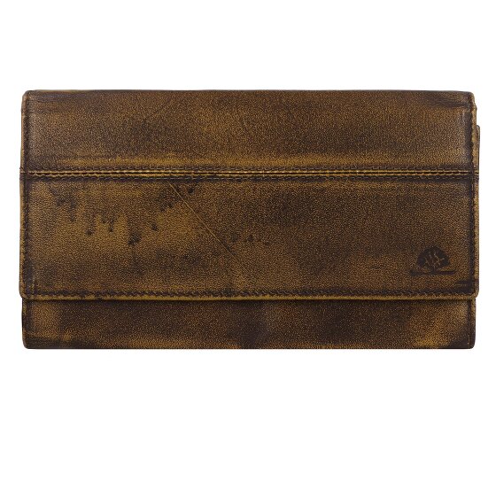 Greenburry Destressed Geldbörse RFID Schutz Leder 18.5 cm