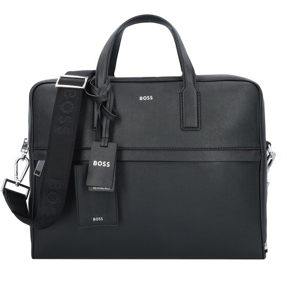 Boss Zair Aktentasche Leder 40 cm Laptopfach Boss Zair Aktentasche Leder 40 cm Laptopfach