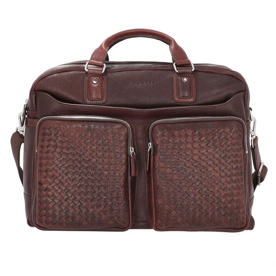 bugatti Woven Aktentasche Leder 48 cm