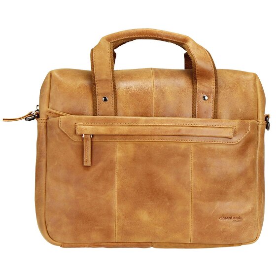 Greenland Nature Light Aktentasche Leder 37 cm Tabletfach