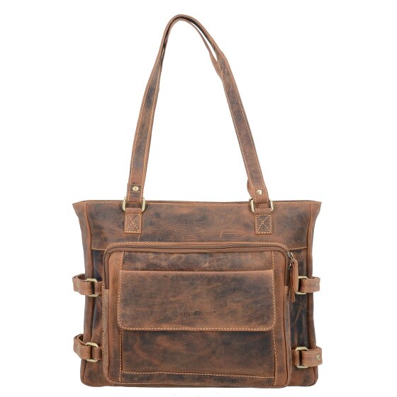 Greenburry Vintage Schultertasche Leder 36 cm