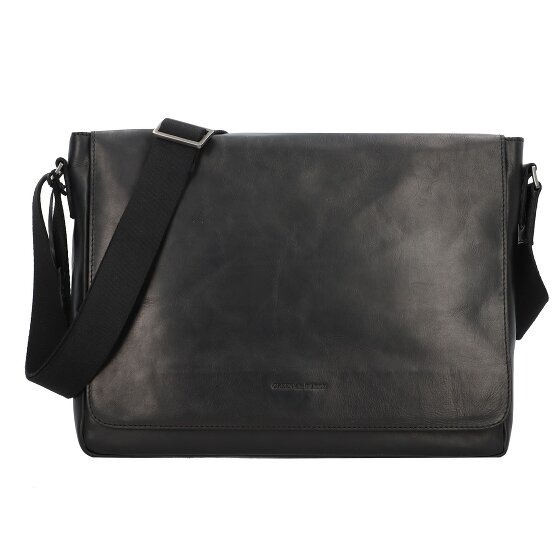 Greenburry Pure Black Messenger Leder 37 cm Greenburry Pure Black Messenger Leder 37 cm