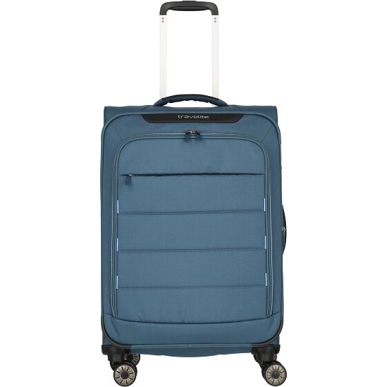 Travelite Skaii 4 Rollen Trolley 67 cm mit Dehnfalte
