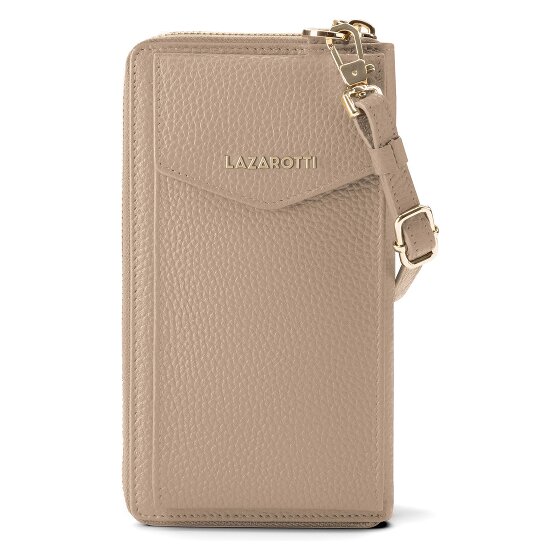 Lazarotti Bologna Leather Zip-Around Geldbörse Handytasche Leder 19 cm