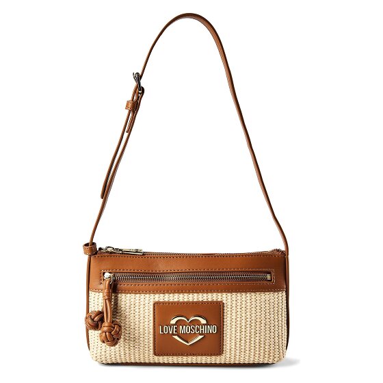 Love Moschino Straw Chic Schultertasche 25 cm