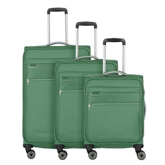 Travelite Miigo 4 Rollen Kofferset 3-teilig mit Dehnfalte