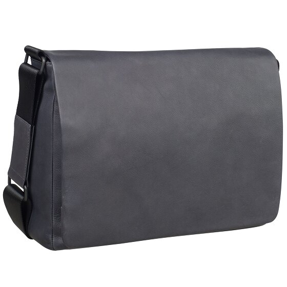 Leonhard Heyden Den Haag Messenger Leder 37 cm Laptopfach