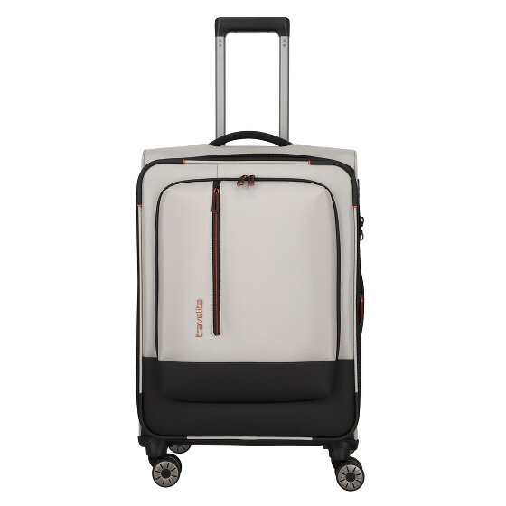 Travelite Crosslite 4 Rollen Trolley M 66 cm mit Dehnfalte