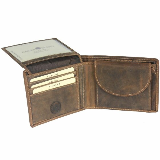 Greenburry Vintage Geldbörse Leder 12,5 cm