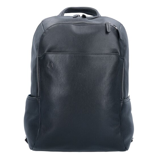 Piquadro Black Square Rucksack Leder 39 cm Laptopfach