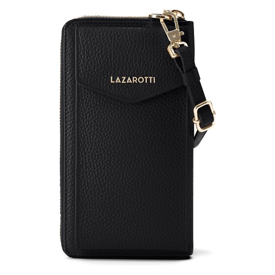 Lazarotti Bologna Leather Zip-Around Geldbörse Handytasche Leder 19 cm
