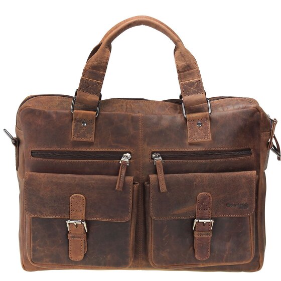 Greenland Nature Montana Aktentasche Leder 43 cm Laptopfach