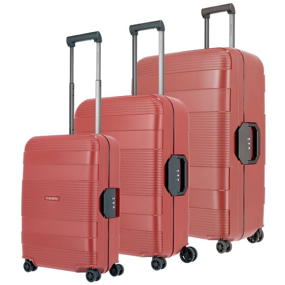 Travelite Korfu 4 Rollen Kofferset 3-teilig Travelite Korfu 4 Rollen Kofferset 3-teilig