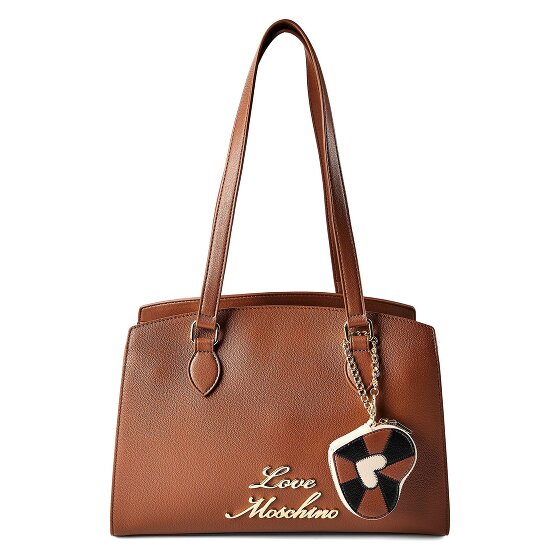 Love Moschino Heart Charm Schultertasche Leder 35 cm
