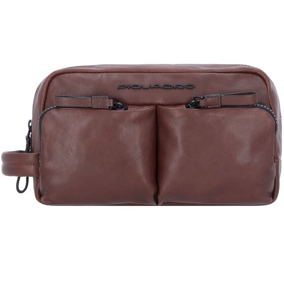 Piquadro Harper Kulturbeutel Leder 23 cm
