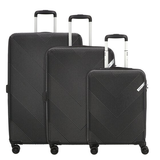 American Tourister Exoline 4 Rollen Kofferset 3-teilig mit Dehnfalte