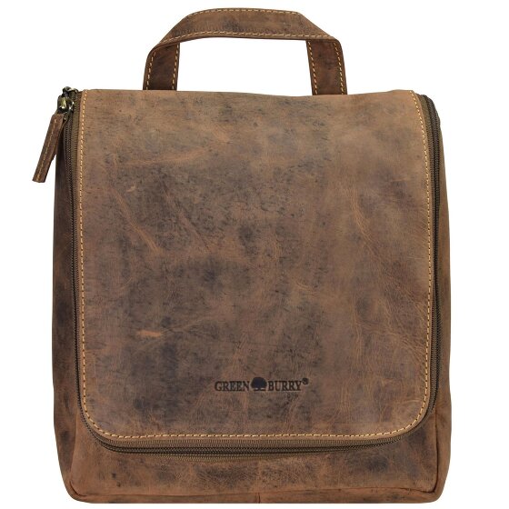 Greenburry Vintage Kulturbeutel Leder 22 cm
