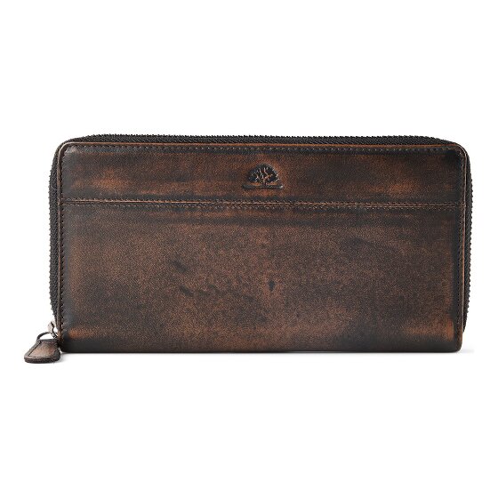 Greenburry Destressed Geldbörse RFID Schutz Leder 19 cm