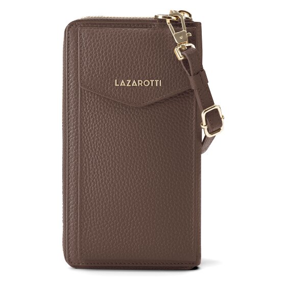 Lazarotti Bologna Leather Zip-Around Geldbörse Handytasche Leder 19 cm