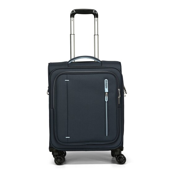American Tourister Cloudrider 4 Rollen Kabinentrolley S 55 cm mit Dehnfalte blau
