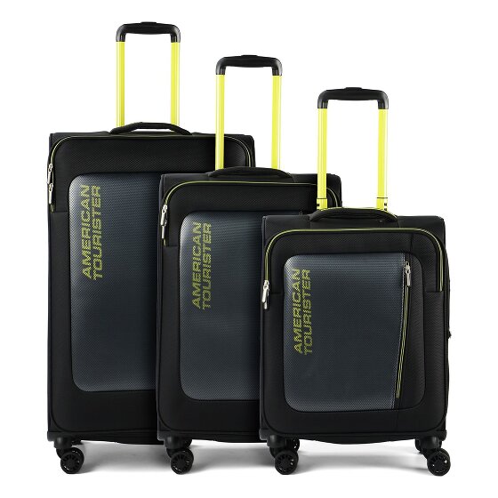 American Tourister Aktivus 4 Rollen Kofferset 3-teilig mit Dehnfalte