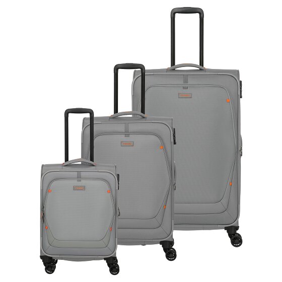 Travelite Umbria 4 Rollen Kofferset 3-teilig mit Dehnfalte