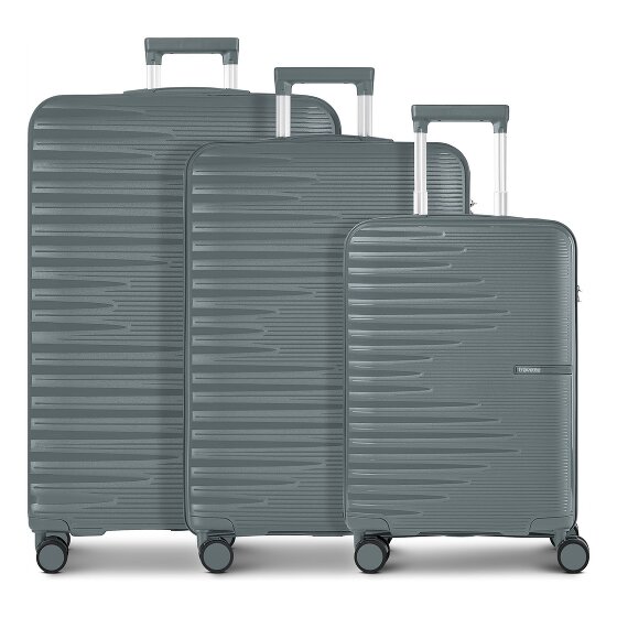 Travelite Pacific 4 Rollen Kofferset 3-teilig