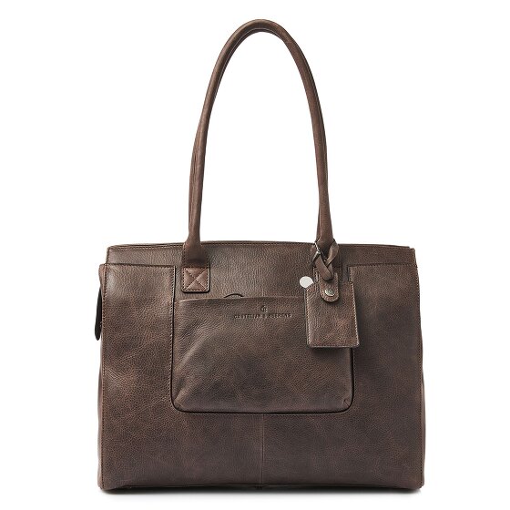 Castelijn & Beerens Carisma Schultertasche RFID Leder 38 cm Laptopfach