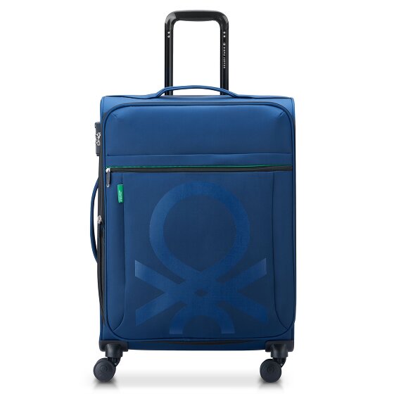 Delsey Paris x United Colors of Benetton Color Bock 4-Rollen Trolley 67 cm mit Dehnfalte