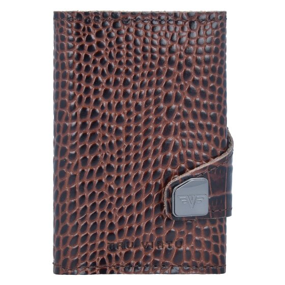 Tru Virtu Click & Slide Kreditkartenetui Geldbörse RFID Leder 6,5 cm