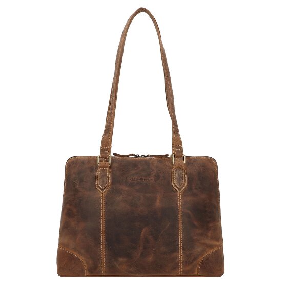 Greenburry Vintage Shopper Tasche Leder 37 cm Laptopfach