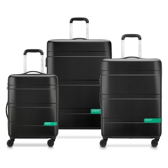 Delsey Paris x United Colors of Benetton Now Hardside 4-Rollen Kofferset 3 tlg. mit Dehnfalte