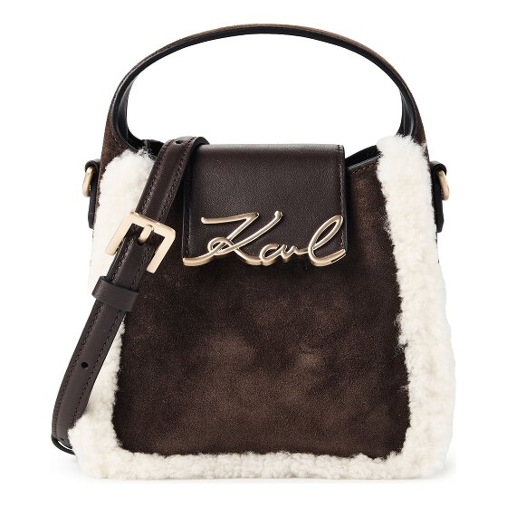 Karl Lagerfeld Signature Mini Bag Handtasche Leder 18 cm