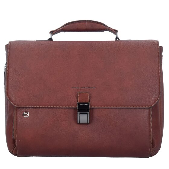 Piquadro Black Square Aktentasche Leder 40 cm Laptopfach