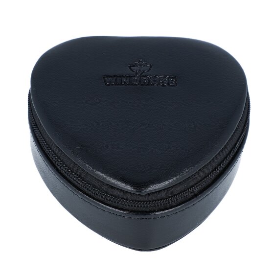 Windrose Merino Moda Schmuckdose Leder 9 cm