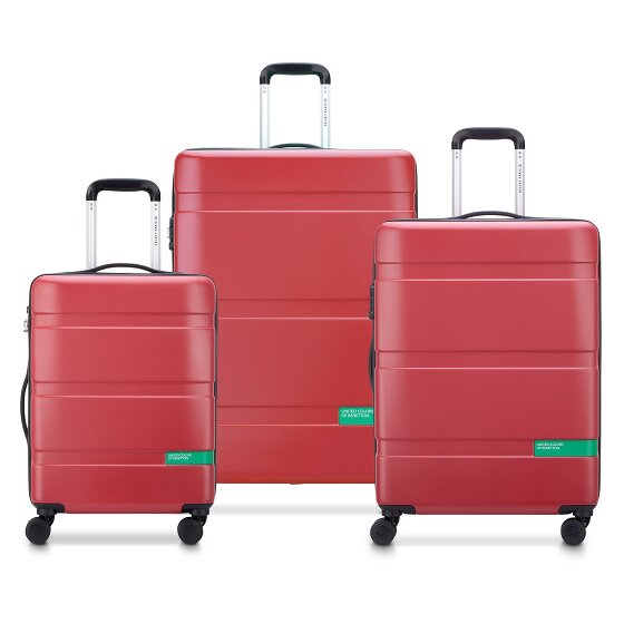 Delsey Paris x United Colors of Benetton Now Hardside 4-Rollen Kofferset 3 tlg. mit Dehnfalte