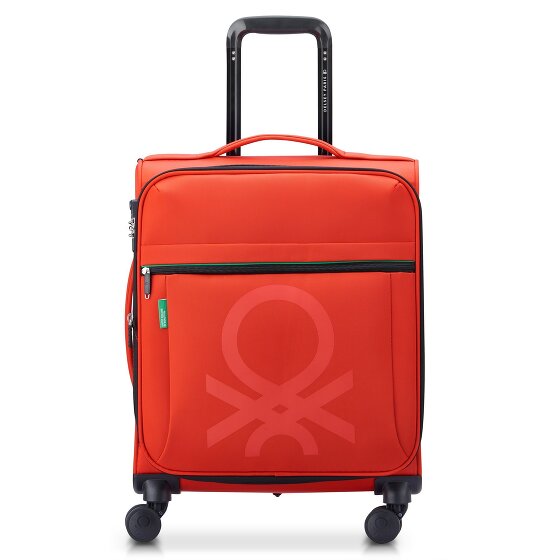 Delsey Paris x Colors Benetton Color Block 4-Rollen Kabinentrolley 55 cm mit Dehnfalte