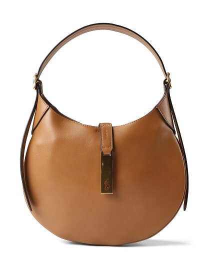 POLO RALPH LAUREN Polo ID Handtasche Leder 25 cm