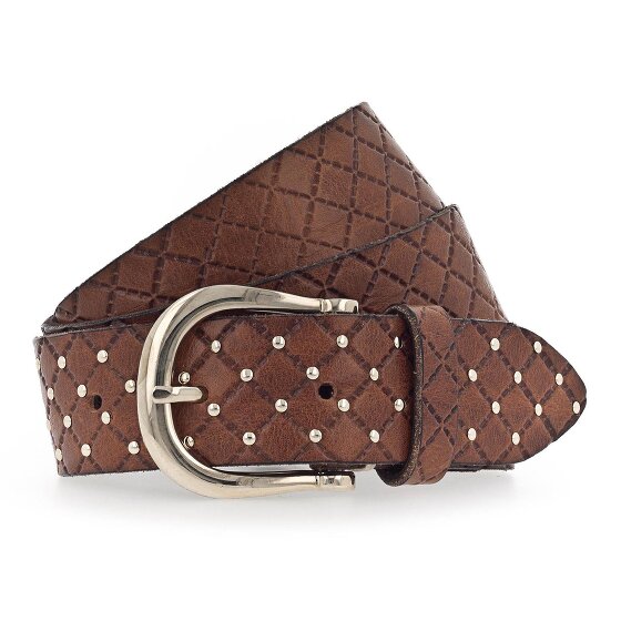 b.belt Lina Gold Nietengürtel Leder