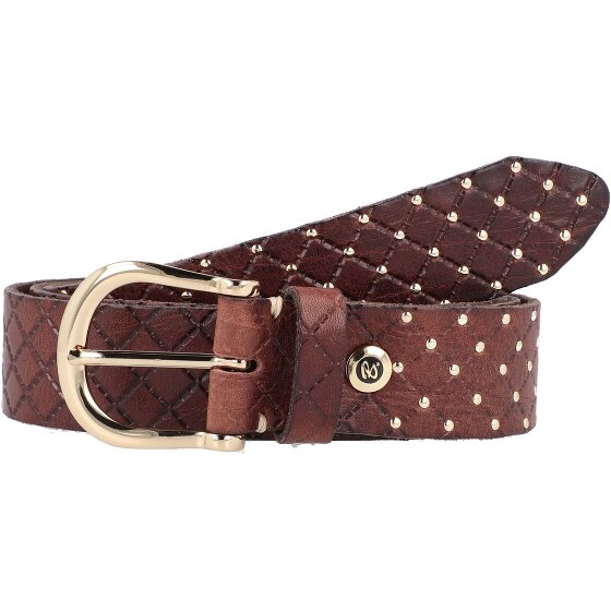 b.belt Lina Gold Nietengürtel Leder