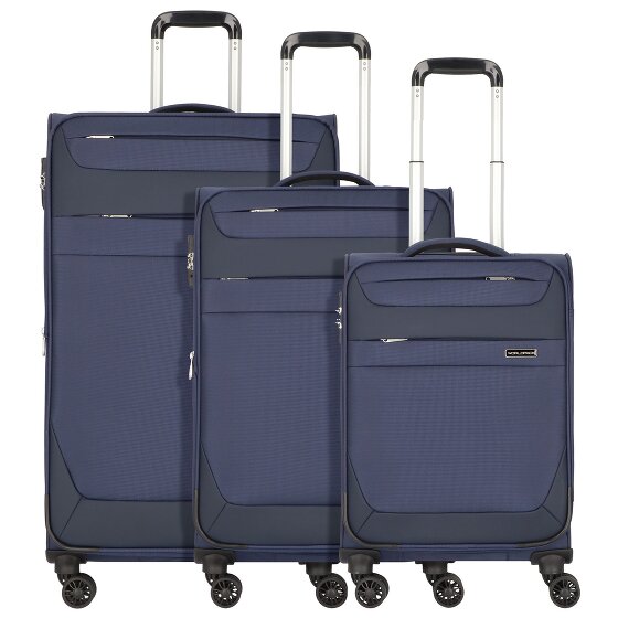 Worldpack Dublin 4 Rollen Kofferset 3-teilig mit Dehnfalte
